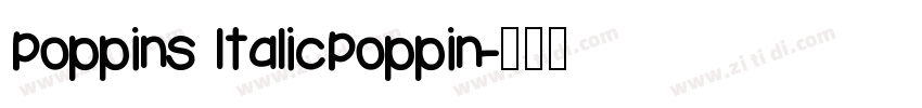 Poppins ltalicPoppin字体转换